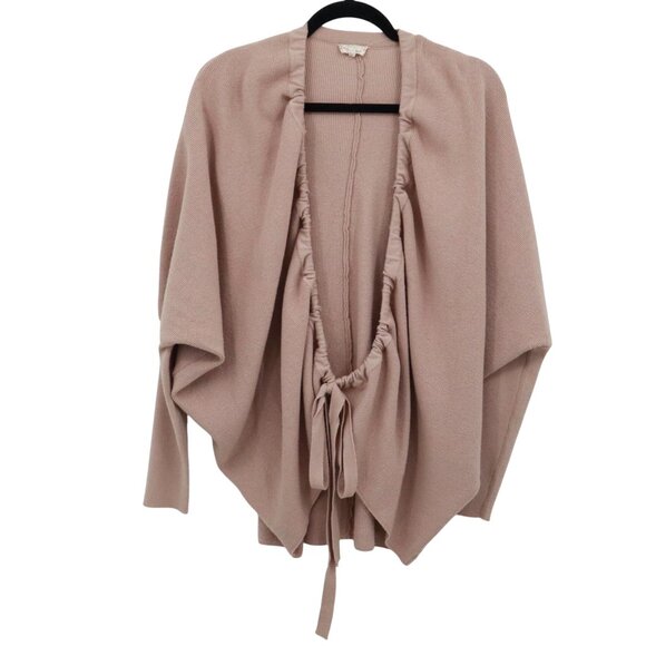 Hem & Thread Cardigan Womens M/L Pink Boho Casual Elegant Modern Relaxed Lounge - Picture 1 of 15